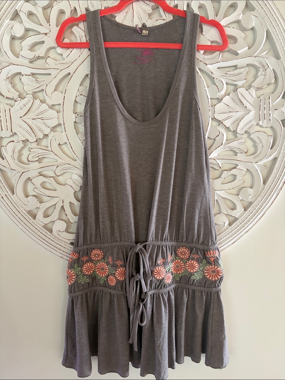RARE BUFFALO by David Bitton RAD Vintage Embroidered Swing Dress